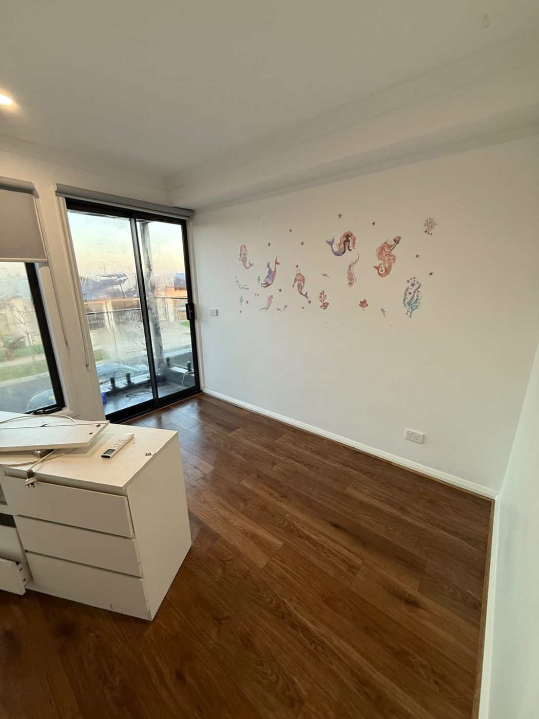 Freshly cleaned bedroom